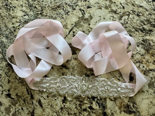 Wedding formal pink - wedding/formal, belt/sash